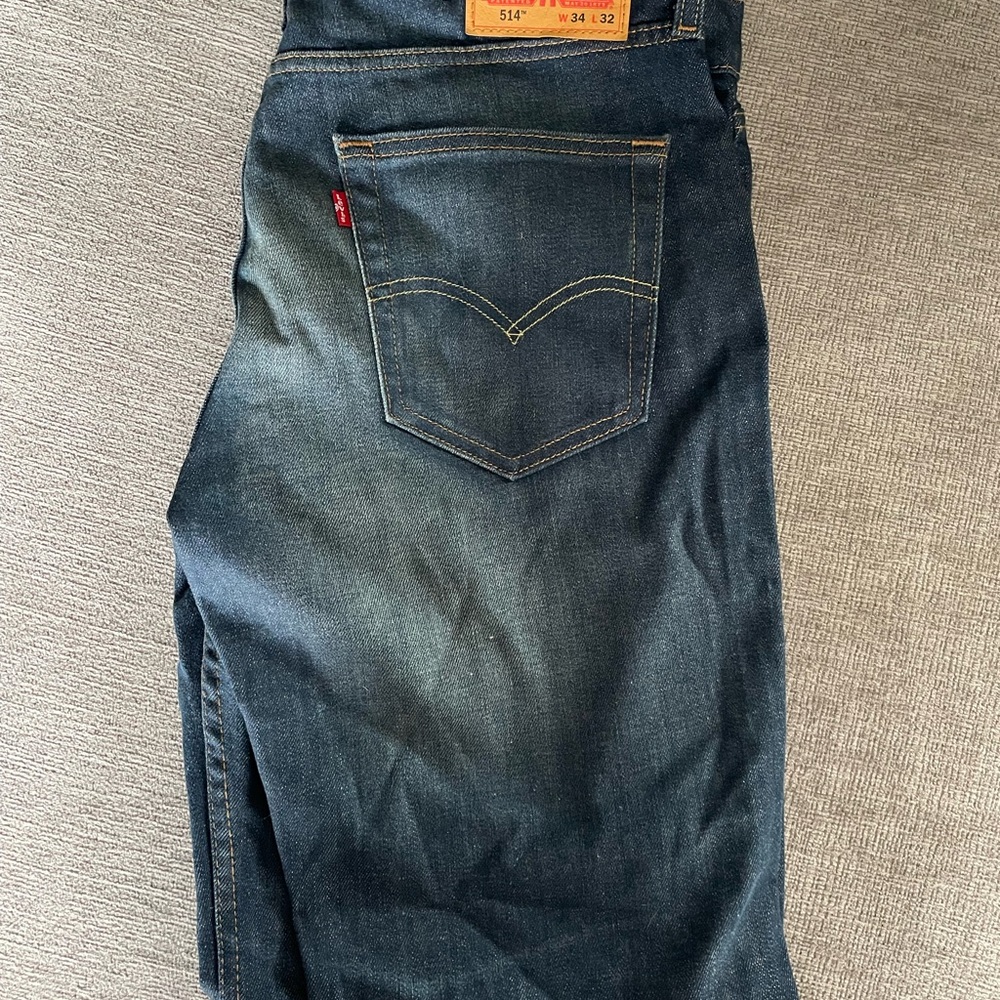 Levi's Men's Deep Blue Straight Jeans